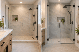 walk-in shower size Central Florida